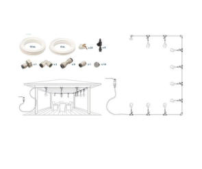 Kit de Nebulización Doméstica Drip&Fresh | 16 m | 10 toberas 2