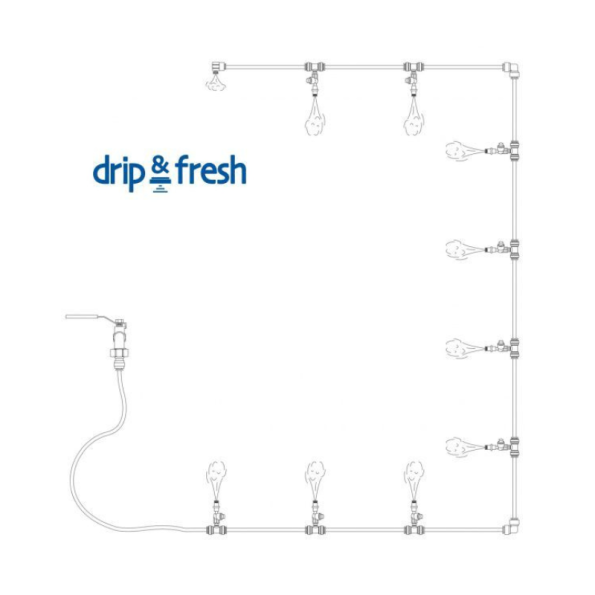 Kit de Nebulización Doméstica Drip&Fresh | 16 m | 10 toberas