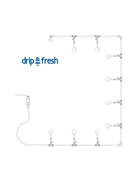 Domestic Nebulization Kit Drip&Fresh δ 16 m δ 10 nozzles