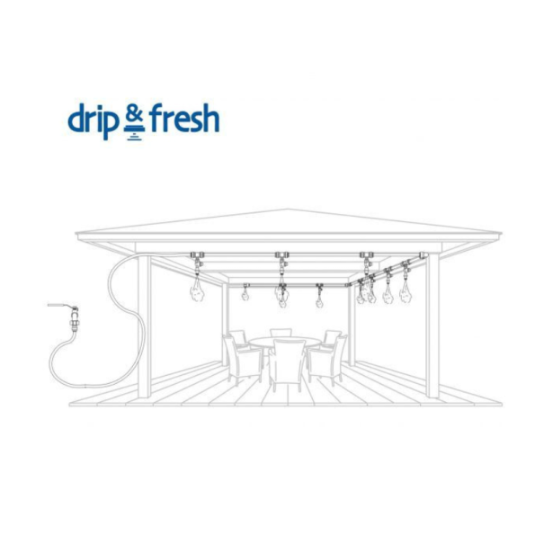 Nebulização doméstica Kit de Kit Drip&Fresh bocais δ 16 m δ 10