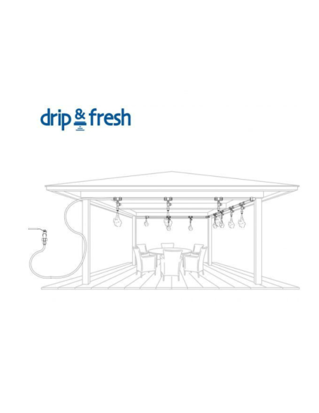 Nebulização doméstica Kit de Kit Drip&Fresh bocais δ 16 m δ 10