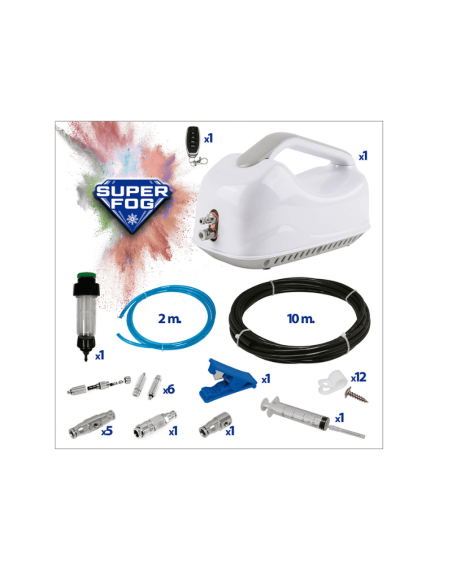 Superfog SF040 - SF045 | Kit de nebulización 5-25 m² fácil instalación y bajo consumo