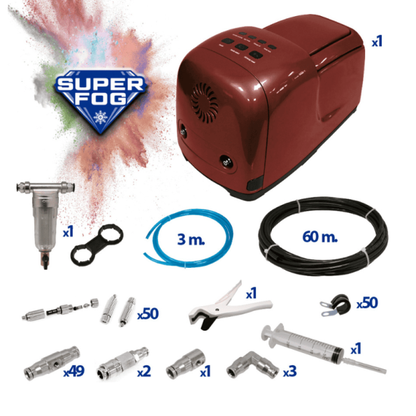 Kit Nebulización Alta Presión SuperFog 40 Toberas | Climatiza Terrazas