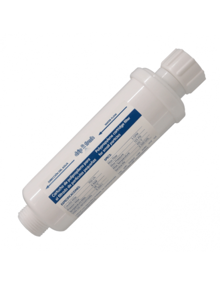 Filtros de Cartucho de Polipropileno para Pequeñas Instalaciones 12 cm. RH 3/8" - Drip&Fresh