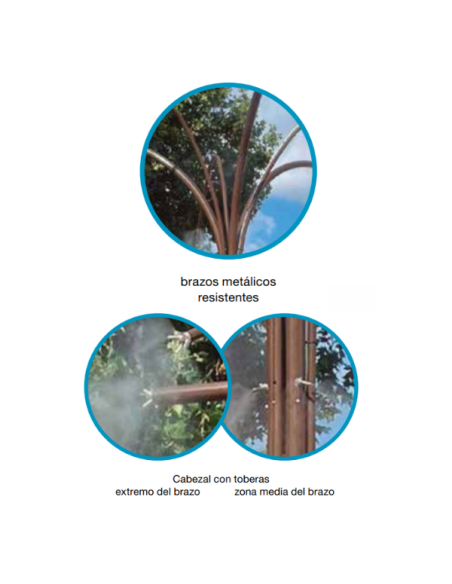 Palmera de Nebulización para Plazas y Eventos | Drip&Fresh