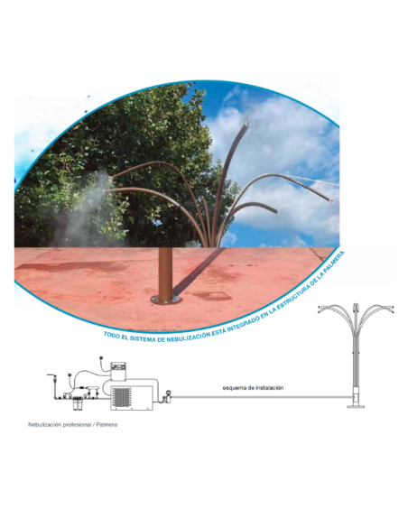 Nebulization palm tree for places and events | Drip&Fresh